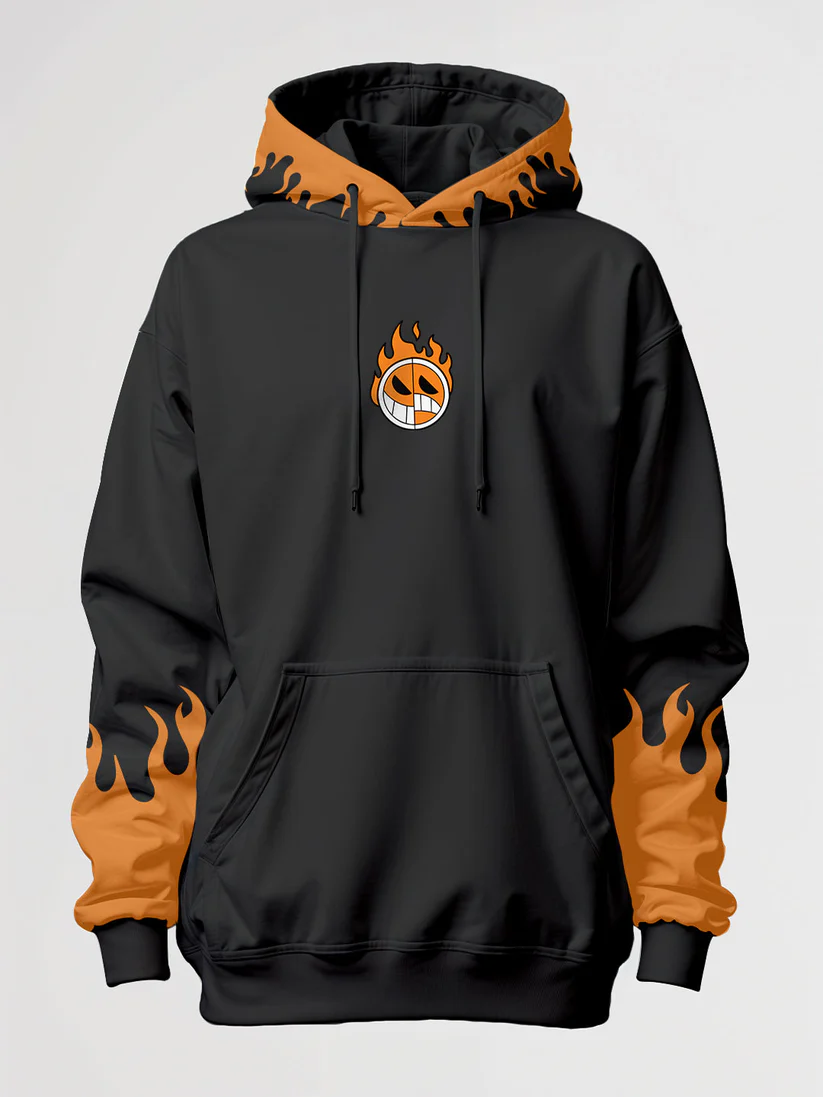 One Piece Fire Fist Oversized Hoodie - Image 2