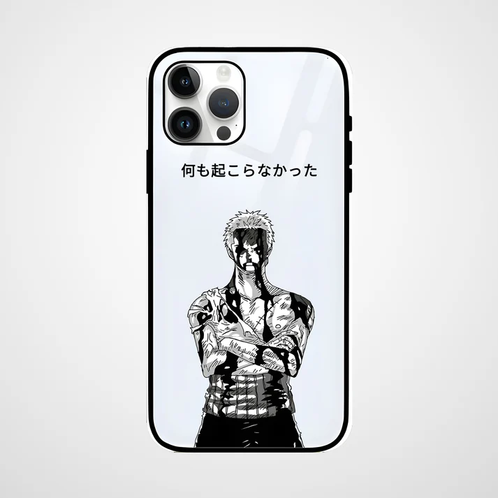 Roronoa Zoro Nothing Happened Glass Case